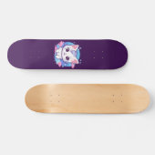 Kawaii Cat Pink Persoonlijk Skateboard (Horizontaal)