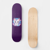 Kawaii Cat Pink Persoonlijk Skateboard (Voorkant)