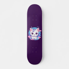 Kawaii Cat Pink Persoonlijk Skateboard