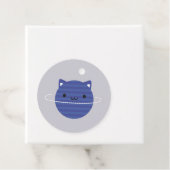 Kawaii Cat Planet in Space Bedankjes Labels (In situ)