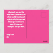 Kawaii Cat Purikura Style Foto Briefkaart (Achterkant)