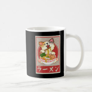 Kawaii Cat Ramen Anime  Japanse Gift Girls Koffiemok