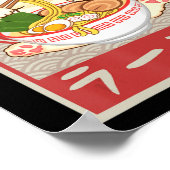 Kawaii Cat Ramen Anime Japanse Gift Girls Poster (Hoek)