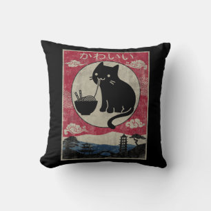  Kawaii Cat Ramen Anime Japanse Kinder meisjes Kussen