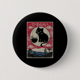  Kawaii Cat Ramen Anime Japanse Kinder meisjes Ronde Button 5,7 Cm