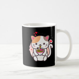 Kawaii Cat Ramen Anime Japanse voedselmeisjes Offi Koffiemok
