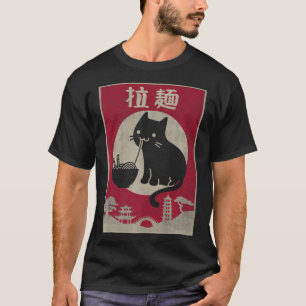 Kawaii Cat Ramen  Anime Japanse voedselmeisjes T-shirt