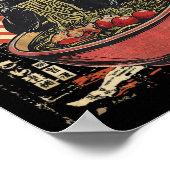 Kawaii Cat Ramen Noodle Grappige Japanse anime Man Poster (Hoek)