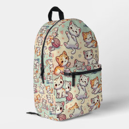 Kawaii Cat Rugzak – Schattigee Cartoon Kat Patroon