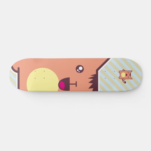 Kawaii cat skateboard (Horizontaal)