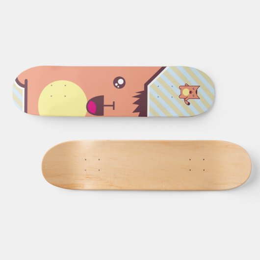 Kawaii cat skateboard (Horizontaal)