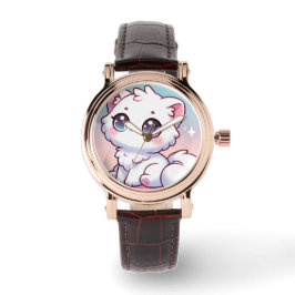 Kawaii Cat smartwatch gezicht Horloge