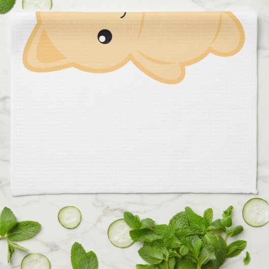 Kawaii Cat Theedoek (Gevouwen)