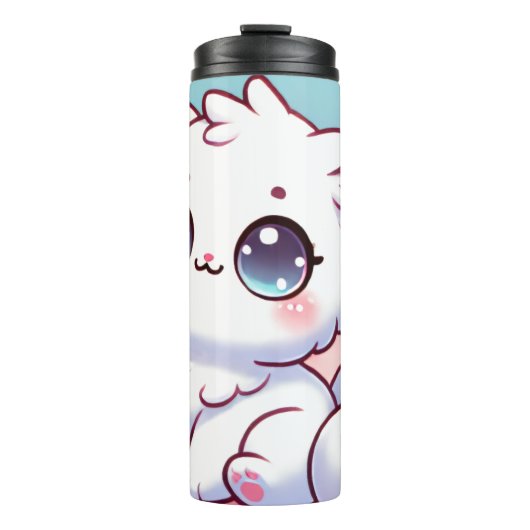 Kawaii Cat Thermal Tumbler Thermosbeker (Voorkant)