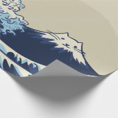 Kawaii Cat Wave Wrapping Paper Cadeaupapier (Hoek)