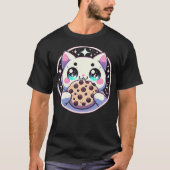 Kawaii Cat with Chocolate Chip Cookie T-shirt (Voorkant)