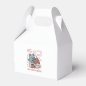 Kawaii Cat with Chocolate Milk – Japanese Pop Art  Bedankdoosjes (Achterkant)