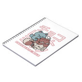 Kawaii Cat with Chocolate Milk – Japanese Pop Art Notitieboek (Linkerzijde)