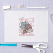 Kawaii Cat with Chocolate Milk – Japanese Pop Art  Tissuepapier (Craft)