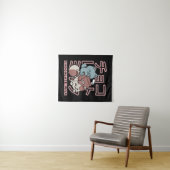 Kawaii Cat with Chocolate Milk – Japanese Pop Art Wandkleed (In Situ (horizontaal))