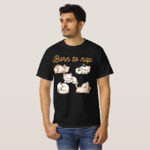 Kawaii Cats Cartoon Design T-shirt (Voorkant volledig)