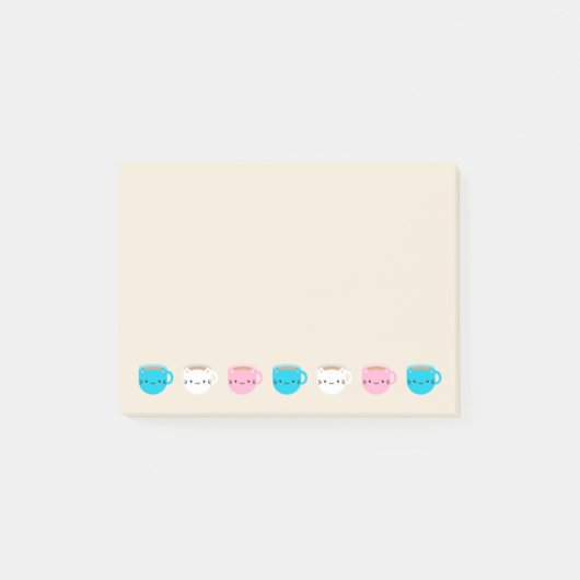 Kawaii Cats Cup Post-it® Notes (Voorkant)