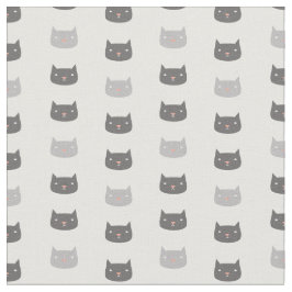 Kawaii Cats Patterned Fabric Stof