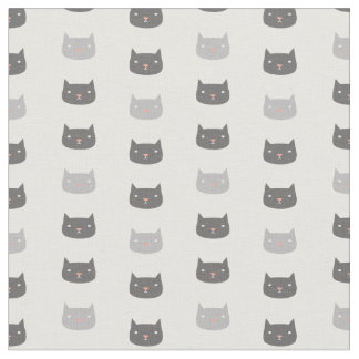 Kawaii Cats Patterned Fabric Stof