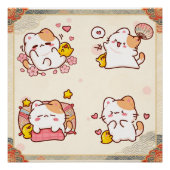 kawaii cats perfect poster (Voorkant)