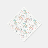 Kawaii Cats Rainy Day Pattern Papieren servetten (Hoek)