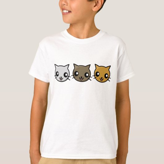 Kawaii Cats T-shirt (Voorkant)