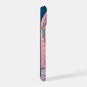 Kawaii Cavalier King Charles Pastel Glas in lood iPhone 15 Case (Rechterkant)