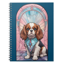 Kawaii Cavalier King Charles Pastel Glas in lood