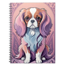 Kawaii Cavalier King Charles Pastel Kleuren