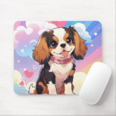 Kawaii Cavalier King Charles Pastel Rainbow Muismat (Met muis)