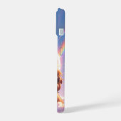 Kawaii Cavalier King Charles Pastel Rainbow sky iPhone 15 Case (Linkerkant)