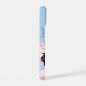 Kawaii Cavalier King Charles Pastel Rainbow sky iPhone 15 Case (Rechterkant)