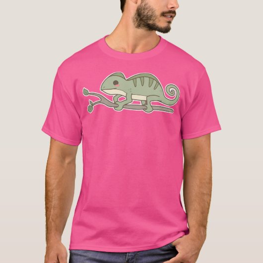Kawaii Chameleon T-shirt (Voorkant)