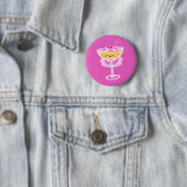 Kawaii Champagne Bride Ronde Button 5,7 Cm (In situ)