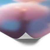 Kawaii Charmante Vogels onder Maanlicht Poster (Hoek)