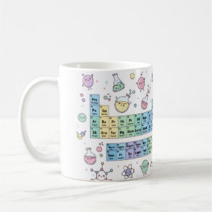Kawaii Chemie Periodiek Systeem Mok Lieve Wetens