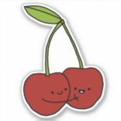 Kawaii Cherries Sticker (Voorkant)