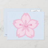Kawaii Cherry Blossom Bloem Briefkaart (Voorkant / Achterkant)