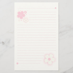 Kawaii Cherry Blossom Pink Sakura Stationery