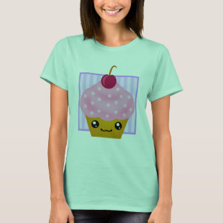 Kawaii Cherry Cupcake Apparel T-shirt