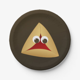 Kawaii Cherry Hamentashen Papieren Bordje