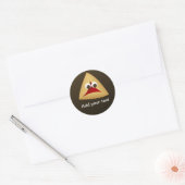 Kawaii Cherry Hamentashen Ronde Sticker (Envelop)