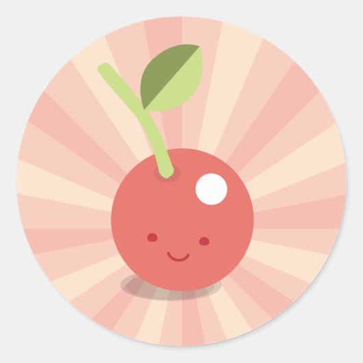 Kawaii Cherry Pink stickers (Voorkant)