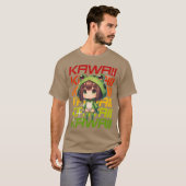 Kawaii Chibi Anime Frog vintage T-shirt (Voorkant volledig)