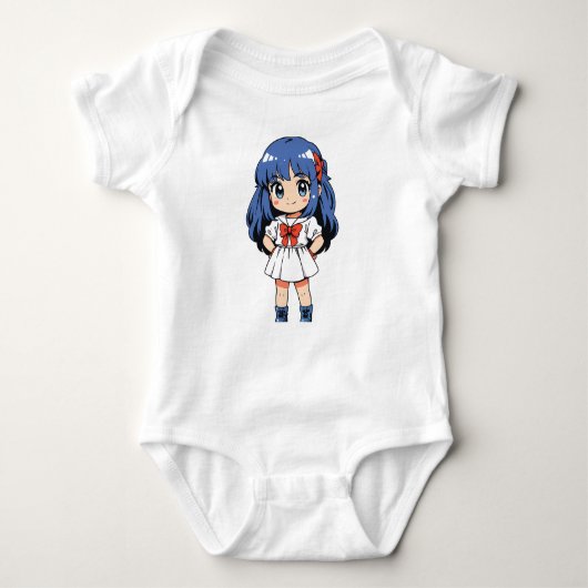 Kawaii Chibi Character Bodysuit (Voorkant)